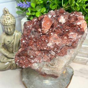 Hematite Covered Calcite